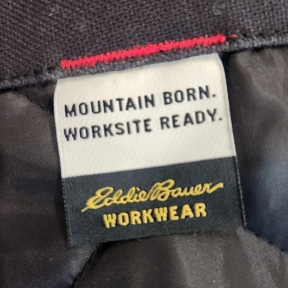 Eddie Bauer Workwear Hooded Duck Canvas Work Jacket ,Men's Medium NWOT - Picture 6 of 9